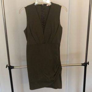 Olive green dress
